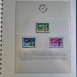 Collection timbres Histoire de l'aviation en album Lindner.