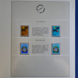 Collection timbres Histoire de l'aviation en album Lindner.