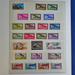 Collection timbres Histoire de l'aviation en album Lindner.