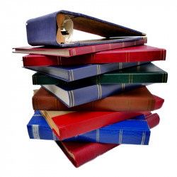 Lot de classeurs, albums d'occasion pour collectionneur.