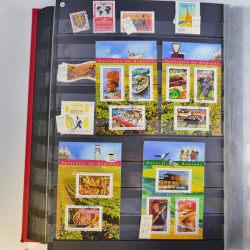 Collection timbres du monde neufs et oblitérés en 8 albums.