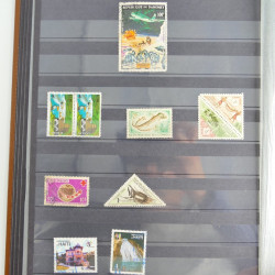 Collection timbres du monde neufs et oblitérés en 8 albums.