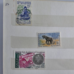 Vrac philatélique de timbres du monde en un carton.