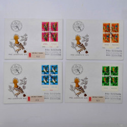 Lot de 150 enveloppes FDC timbres Suisse 1952-1984 en une boite.