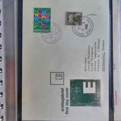Lot de 42 commémoratifs timbres Europa 1956-1962 en un album.