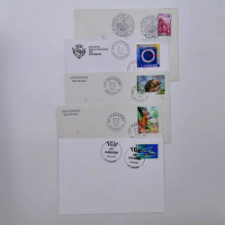 Lot de 500 enveloppes affranchies, commémoratifs Alsace 1960-2006.