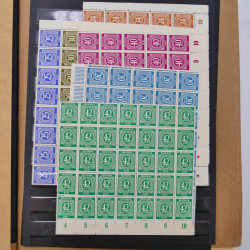 Lot de timbres d'Allemagne zones d'occupation neufs en un album.