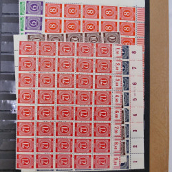 Lot de timbres d'Allemagne zones d'occupation neufs en un album.