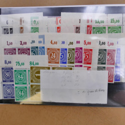 Lot de timbres d'Allemagne zones d'occupation neufs en un album.