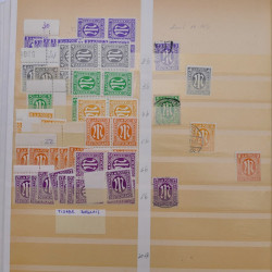 Lot de timbres d'Allemagne zones d'occupation neufs en un album.