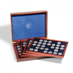 Coffret Volterra Quatro pour ranger 140 pièces de 2 euros commémoratives.