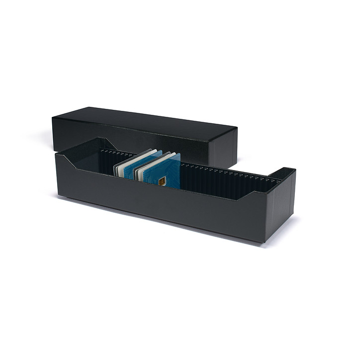 Boîte de rangement K60 Leuchtturm 344051 avec 60 compartiments pour figurines miniatures - Bleu
