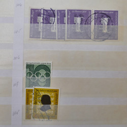 Stock de timbres Allemagne RFA 1949-1999 neufs et oblitérés en 3 albums.