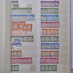 Stock de timbres Allemagne RFA 1949-1999 neufs et oblitérés en 3 albums.