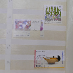 Stock de timbres Allemagne RFA 1949-1999 neufs et oblitérés en 3 albums.
