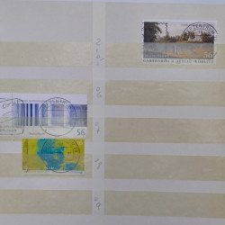 Stock de timbres Allemagne RFA 1949-1999 neufs et oblitérés en 3 albums.