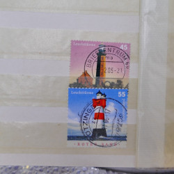 Stock de timbres Allemagne RFA 1949-1999 neufs et oblitérés en 3 albums.