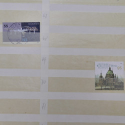 Stock de timbres Allemagne RFA 1949-1999 neufs et oblitérés en 3 albums.
