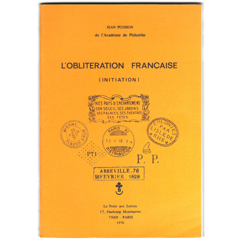 L'Oblitération Française initiation, Jean Pothion.