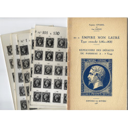 20 centimes Empire Non Lauré, étude de défauts du panneau A - 3ème tirage.