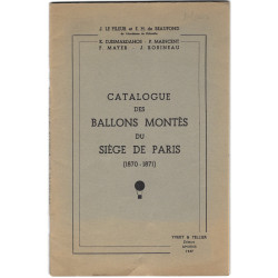 Catalogue des ballons montés du Siège de Paris 1870-1871, Beaufond.