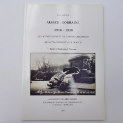 Lot de 10 ouvrages philatéliques sur Alsace Lorraine.