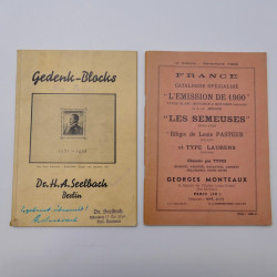 Lot de 9 ouvrages philatéliques d'occasion.