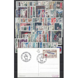 France années complètes de timbres 1960-1966 oblitérés.