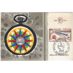 Philatec timbre N°1422 oblitéré Rallye Philatec 11-14 juin 1964.