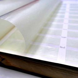 Lot de 5 classeurs à bandes subdivisées pour timbres-poste.