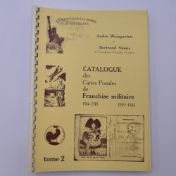 Catalogue des Cartes Postales de Franchise Militaire de France 1914-1945, Sinais.