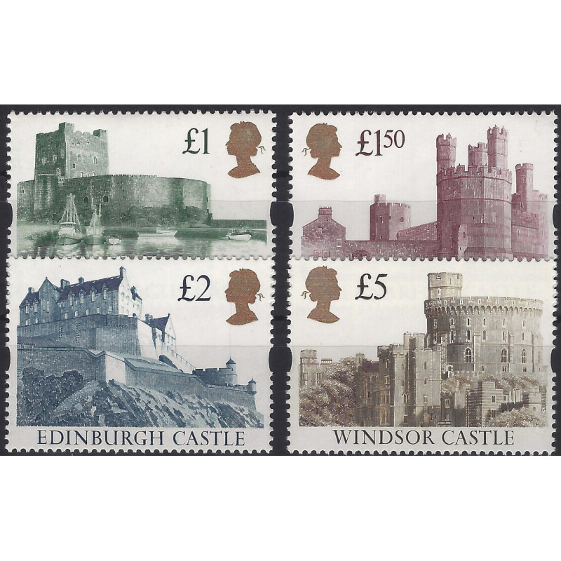 Grande Bretagne Châteaux timbres N°1615-1618 série neuf**.