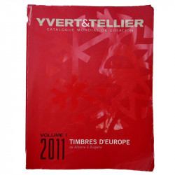 Catalogues Yvert et Tellier timbres d'Europe en 4 volumes.