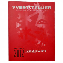 Catalogues Yvert et Tellier timbres d'Europe en 4 volumes.