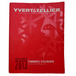 Catalogues Yvert et Tellier timbres d'Europe en 4 volumes.