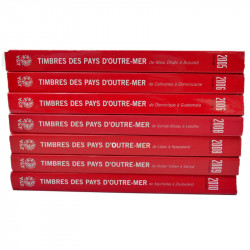 Catalogues Yvert et Tellier timbres d'Outremer en 7 volumes.