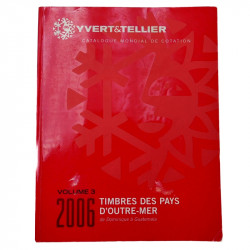 Catalogues Yvert et Tellier timbres d'Outremer en 7 volumes.