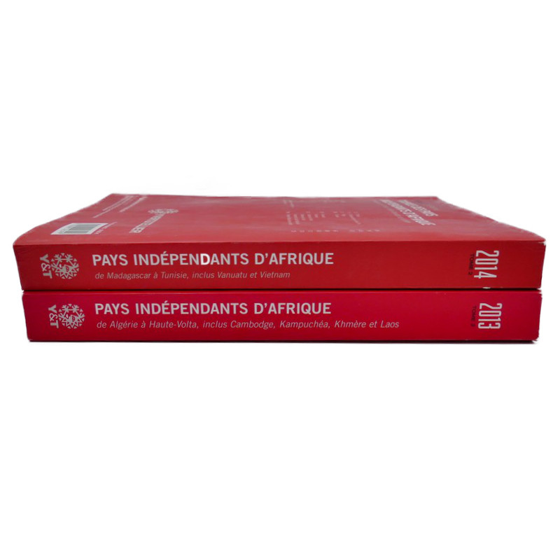 Catalogues Yvert et Tellier timbres des pays indépendants d'Afrique en 3 tomes.