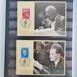 Suisse lot de timbres essais et divers oblitérations en un album.