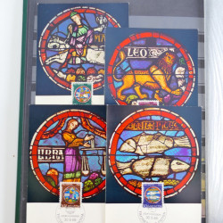 Suisse lot de timbres essais et divers oblitérations en un album.