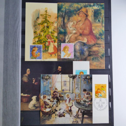 Suisse lot de timbres essais et divers oblitérations en un album.