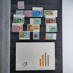 Suisse lot de timbres essais et divers oblitérations en un album.