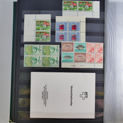 Suisse lot de timbres essais et divers oblitérations en un album.