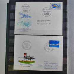 Suisse lot de timbres essais et divers oblitérations en un album.