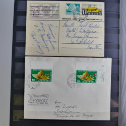 Suisse lot de timbres essais et divers oblitérations en un album.