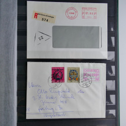 Suisse lot de timbres essais et divers oblitérations en un album.