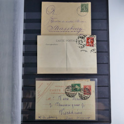 France lot de 95 marques postales du 20ème siècle en un album.