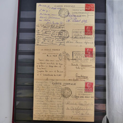 France lot de 95 marques postales du 20ème siècle en un album.