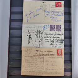 France lot de 95 marques postales du 20ème siècle en un album.