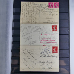 France lot de 95 marques postales du 20ème siècle en un album.